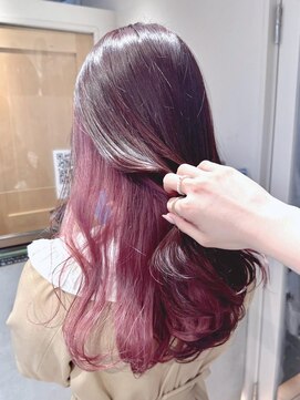 テトラ バイ ネオリーブ 横浜西口店(tetra by neolive) ピンクブラウン×インナーピンク＊*【横浜/横浜駅】