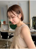 抜け感のあるミニボブ