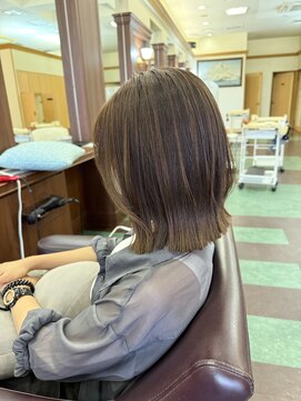 シャンプー ボーイ 宮崎柳丸店(SHAMPOO BOY) 切りっぱなしボブ【宮崎市/カラー】