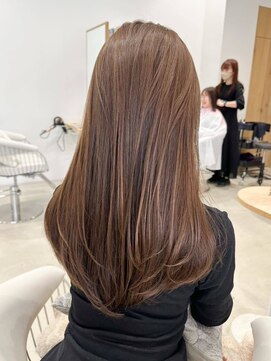 ノエシキカ(noe sikika) くびれヘア/アプリコットオレンジ/ハイライトカラー/栄e20