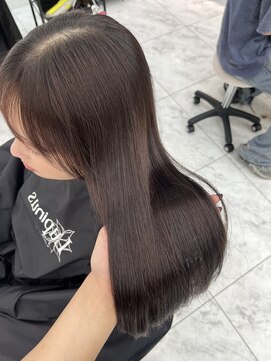 ロンドルピナス 小倉(Lond Lupinus) ミディアムヘア暗めカラー/デザインカラー/フェイスフレーミング