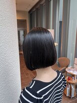 エルサフィロ ヨドヤバシ(el zafiro yodoyabashi)&nbsp;ナチュラルボブ×黒髪ボブ×大人ショートボブ 20代30代40代50代