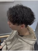 波巻きパーマ