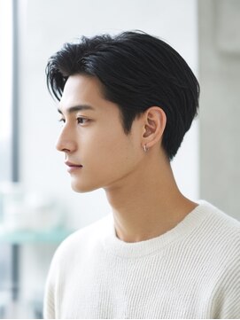 ニュアンスパーマ/フェザーパーマ/メンズカット/毛流れパーマ