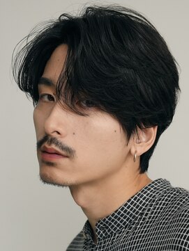 フィフスパーク(fifth PARK) 渋谷fifthフェザーパーマセンターパートメンズヘアメンズパーマ