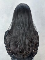 アイティー バイ アルバム 中野店(IT by ALBUM)&nbsp;ロング顔周りレイヤーオリーブグレー韓国ヘア_ba573051