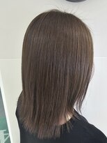 アッシュ 二俣川南口店(Ash)&nbsp;◆インナーカラー/グレージュ×ピンク/ミディアムボブ