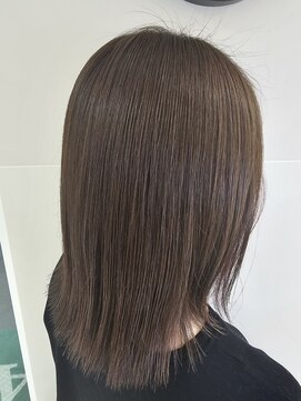 アッシュ 二俣川南口店(Ash) ◆インナーカラー/グレージュ×ピンク/ミディアムボブ