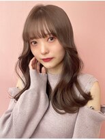 アモレット 天文館店(amoretto)&nbsp;ベージュカラー 顔周りカット 前髪カット 韓国ヘア 20代
