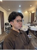 ◆抜け感センターパート × ウルフカット