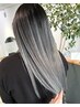 【バレイヤージュデザイン】カット＋ケアブリーチ＋カラー