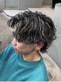 サーフカールシャドウパーマ縦落ちパーマニュアンスパーマ渋谷