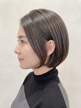 アース 上本町店(HAIR&MAKE EARTH) 【お洒落にぼかす】白髪ぼかし◎絶壁解消,ひし形ショート