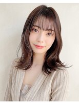 ウィールール 手稲店(WE RULE) 艶カラーベージュ小顔カット透明感レイヤーロング夏カラー