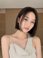 フォト 新宿三丁目(foto) 髪質改善縮毛矯正地毛風ストレート切りっぱなしボブ