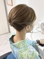 ヘアーメイクサロンアール(hair make salon R)&nbsp;ボブのアップヘア