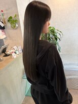 クプラ(Qpula) 髪質改善ストレート+顔まわりレイヤーカット/福岡/大濠/西新