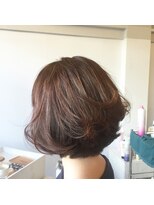 カタチヘアー(HAIR)&nbsp;。。。。。。。ショコラオレンジ。。。ボブ。。。ノ。。。カタチ