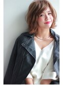 クラシカルミルクティーカラー×外はねスタイル