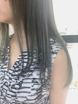 ヘアースペース クラフト(hair space CRAFT) ブリーチ+アッシュグレイ ロングヘア