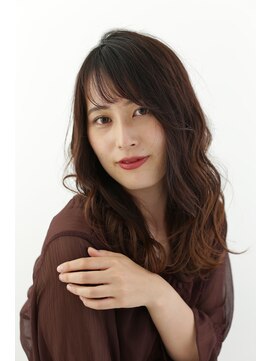 ソワン ドゥ ブレス 立花店(soin de brace) 大人可愛いフリンジウェーブ×似合わせカット/ココアベージュ