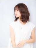 ナチュラルAラインボブ ミディアムレングス