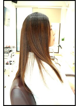 メタ(META) カット+海洋深層水縮毛矯正ストレート※別名クリスタル縮毛矯正