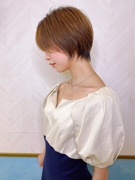 ロンド ストラーダ 心斎橋(Lond strada) ショート×ハイライト白髪ぼかし×シルキーベージュ[心斎橋]