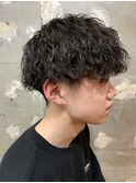 ツイストスパイラルパーマツイストパーマメンズマッシュ札幌大通