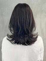 アイティー バイ アルバム 中野店(IT by ALBUM)&nbsp;ワンカールレイヤー_グレージュカラーボブウルフ_ba400371