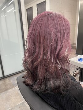 スターズ 渋谷(STARS) ピンクベージュ×ブラック#韓国風カラー#ピンクベージュ