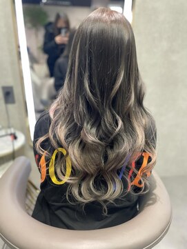 ニーナ ビューティーサロン(NINA Beauty Salon) グレーバレイヤージュ♪#エクステ#バレイヤージュ