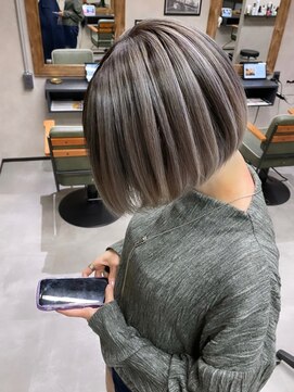 サニー 渋谷(SUNNY) バレイヤージュ、ハイライト、ショコラアッシュグレージュカラー