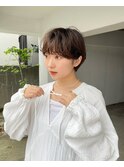 ショートヘア/ゆるパーマ/前髪パーマ