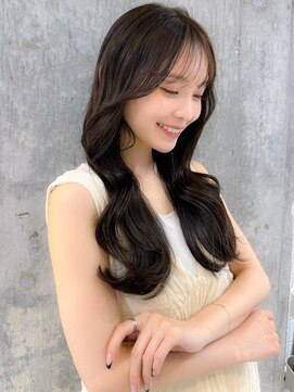 シーシンジュク 新宿南口(Sea shinjuku) 韓国風前髪×ショコラアッシュ【髪質改善/新宿ふんわりカール