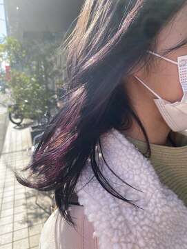 クレドヘアー(CRED HAIR) ピンクパープル◇イヤリングカラー