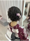 浴衣に合うサイドアップスタイル♪