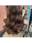 コテ巻き風パーマ/ロングヘア/ロングパーマ/韓国風パーマ
