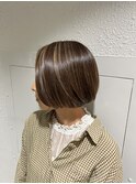 白髪ぼかしハイライト