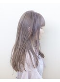 ミルクティーベージュ/ダブルカラー/ブリーチ/ミディアム/豊橋