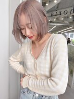 ランテルディ 渋谷(LANTERDIT)&nbsp;顔周りレイヤー ショートボブ　似合わせカット