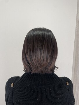 シエル 立川店(CIEL) パープルアッシュ×くびれボブ【CIEL×maki】