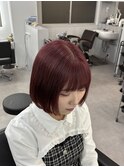 【ワインレッド/ボブ】SAKI