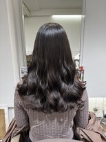 アピッシュ シェリ(apish cherie)&nbsp;セミロングコテ巻き風パーマ