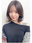 ★わとわボブ美髪ピンクブラウンナチュラルレイヤー艶髪ヘア
