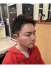 【植木賢三指名限定クーポン】カット+シェービング+眉毛カット+ブロー￥6050