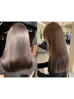 ダメージ最小限の地毛より柔らかい*髪質改善トリートメント艶髪◎郡山/桑野/白髪染め/カラー/カット