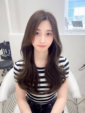 ノエシキカ(noe sikika) ホワイトグレージュ/デジタルパーマ/チェリーブラウン/栄a34