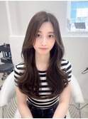 ホワイトグレージュ/デジタルパーマ/チェリーブラウン/栄a34