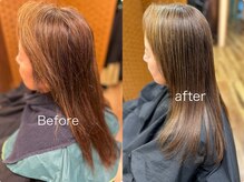 ピッカヘアーデザイン(PICKA hair-design)の雰囲気（注目のトリートメント技術♪ 乾かすだけでこの仕上がりと持続力）